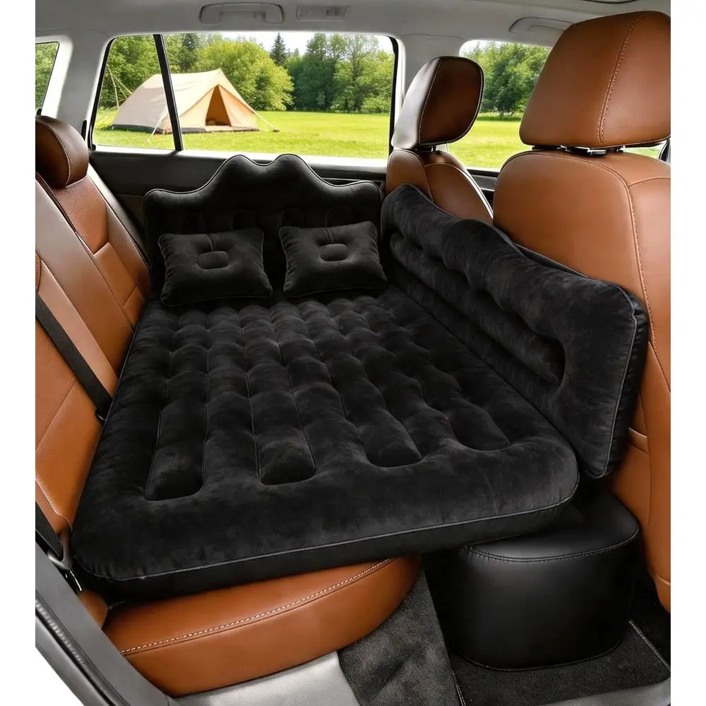 Car Air Mattress Backseat| Inflatable Truck Back Seat Camping Airbed for SUV Rear Seat, Blow Up Sleeping Travel Bed for Van Trun
