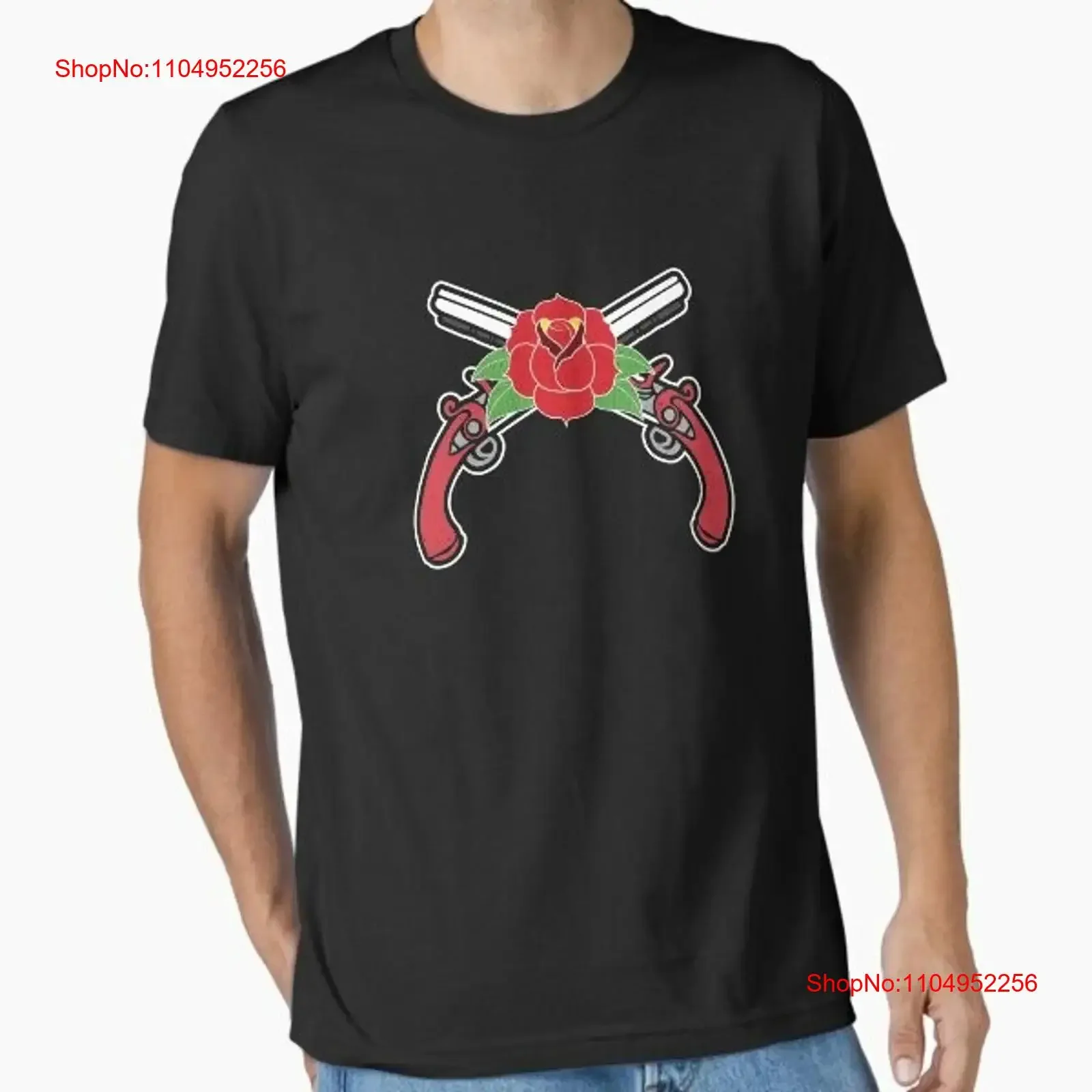 

Guns And A Rose Essential T Shirt New Made Australia S 2XL vintage Washed graphic Top For Everyday Wear Stretched Stylish