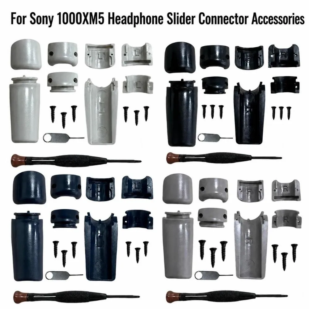 Plastic Headphone Hinge Repair Kit With Disassemble Tool Arm Connector Headphone Arm Replacement Part for Sony WH 1000XM5