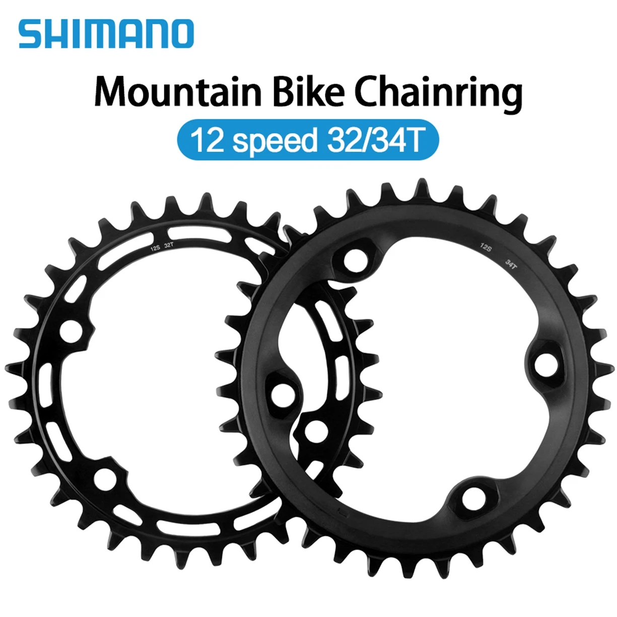 AliExpress Shimano MTB Chainring 12S 32T 34T Mountain Bicycle Chainwheel 96 BCD 12 Speed Crown for Shimano MT510 M5100