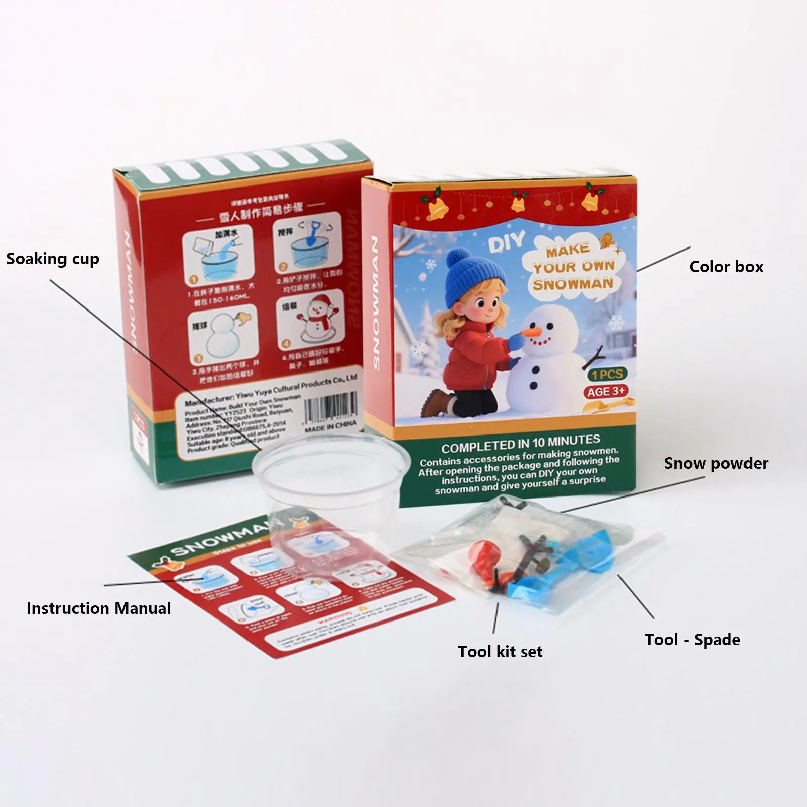 Christmas Snowman Craft Set Stocking Stuffers Funny Handmade Build Snowman Kit Christmas Crafts For Kids Teens Boys Girls Family