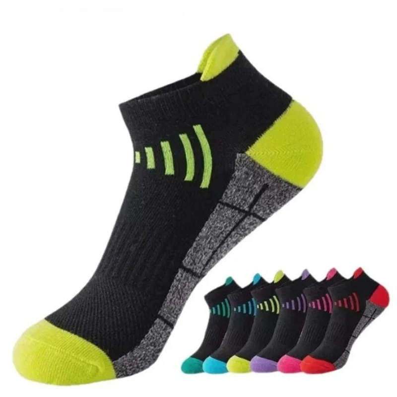 6 paires de chaussettes de sport respirantes coupe basse pour hommes et femmes, absorbant la sueur, anti-odeur, chaussettes fines décontractées pour la course à pied, pour l'entraînement quotidien en salle de sport