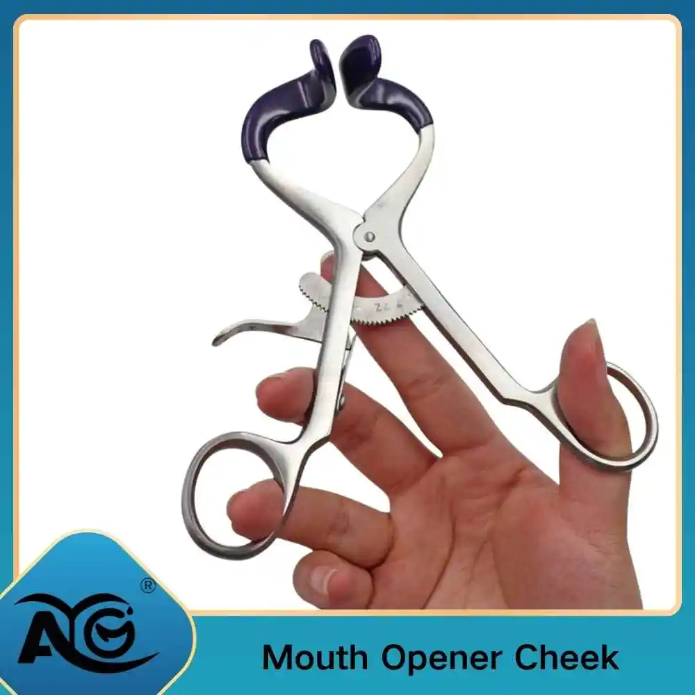 AG 1pc Dentistry Metal Cheek Lip Retractor Stainless Steel Mouth Opener Cheek Expander Orthodontic Dentist Oral Exam Instrument