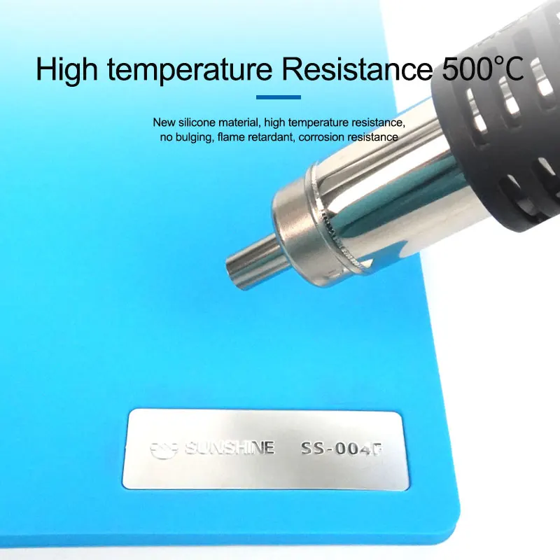 500*350mm Extra Large Work Mat High Temperature Resistant Heat Insulation Pad High-Grade Silicone Mat for BGA Rework Station