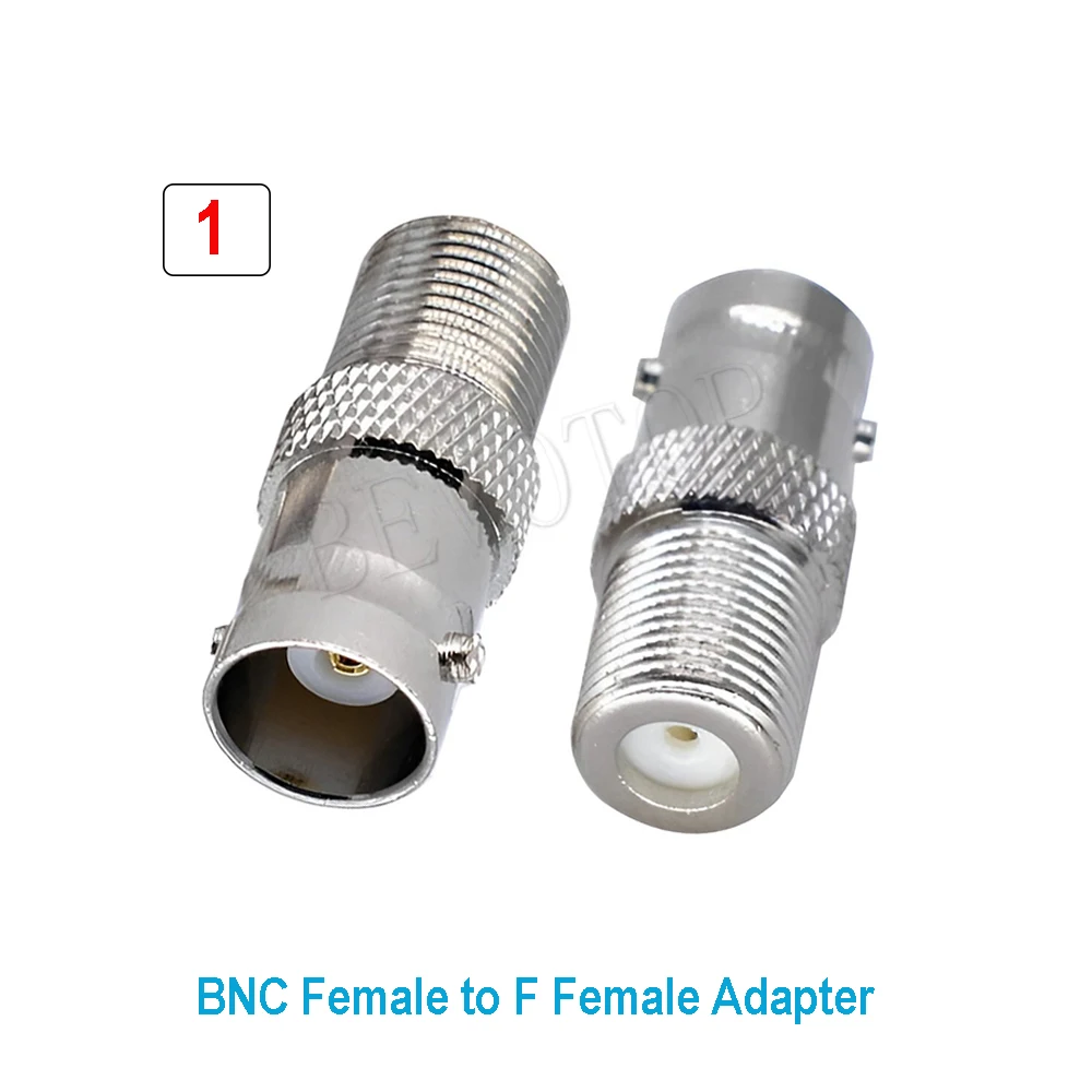 10PCS Q9 BNC to F TV Male to Female Jack Straight Connector Adapter RF Coaxial Cable Converter