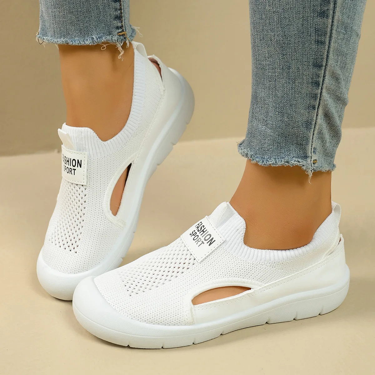 

Кроссовки женские сетчатые с вулканизированной подошвой, Повседневная модная дышащая обувь, на платформе, летняя обувь