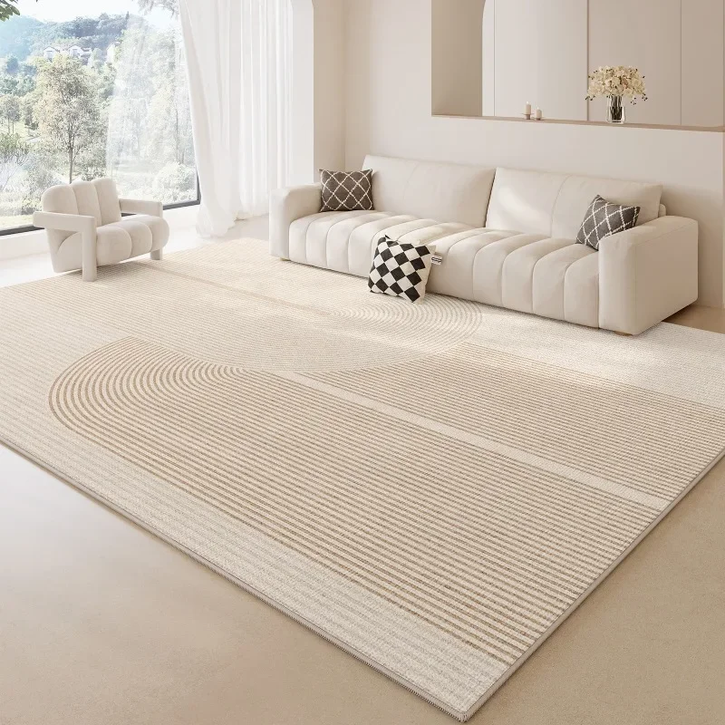 Living Room Carpet Simplistic Advanced Lines Home Decoration Large Area Mat Coffee Tables Bedroom Bedside Rug Alfombra Tapis 러그