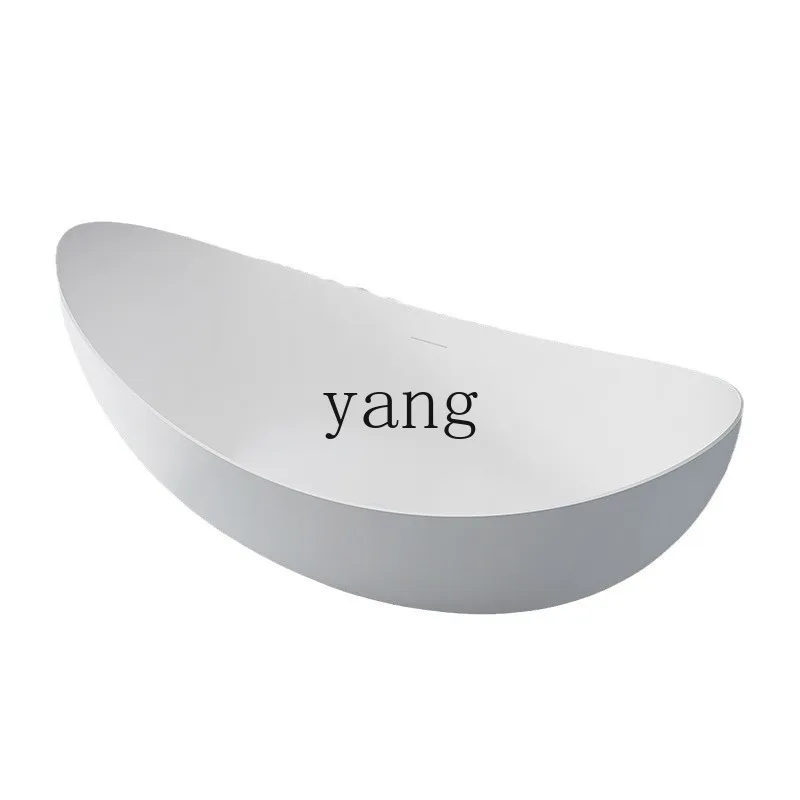 

LTT Nordic simple moon-shaped acrylic bathtub household creative independent boat-shaped bathtub