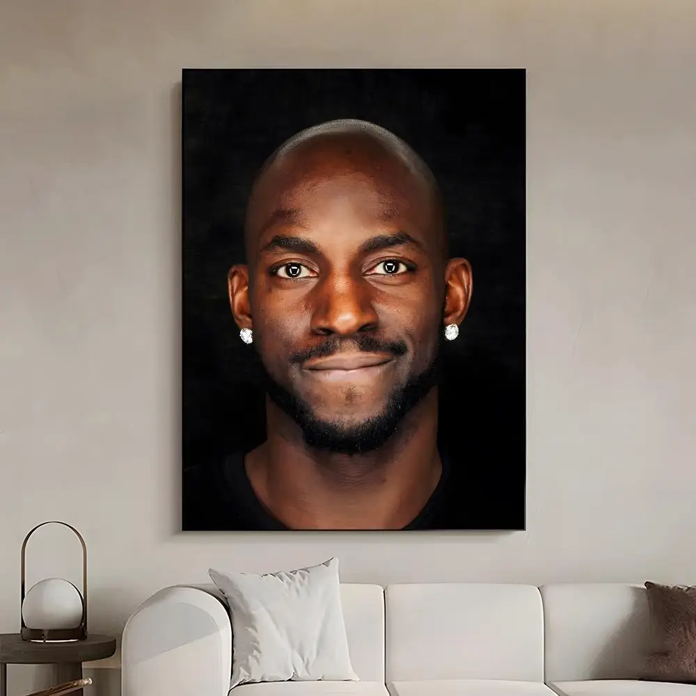 Athletic Player Kevin Garnett KG Poster Decal Wall Print for Bedroom Study Ornament Gift Lightweight Self‑Adhesive PP Material