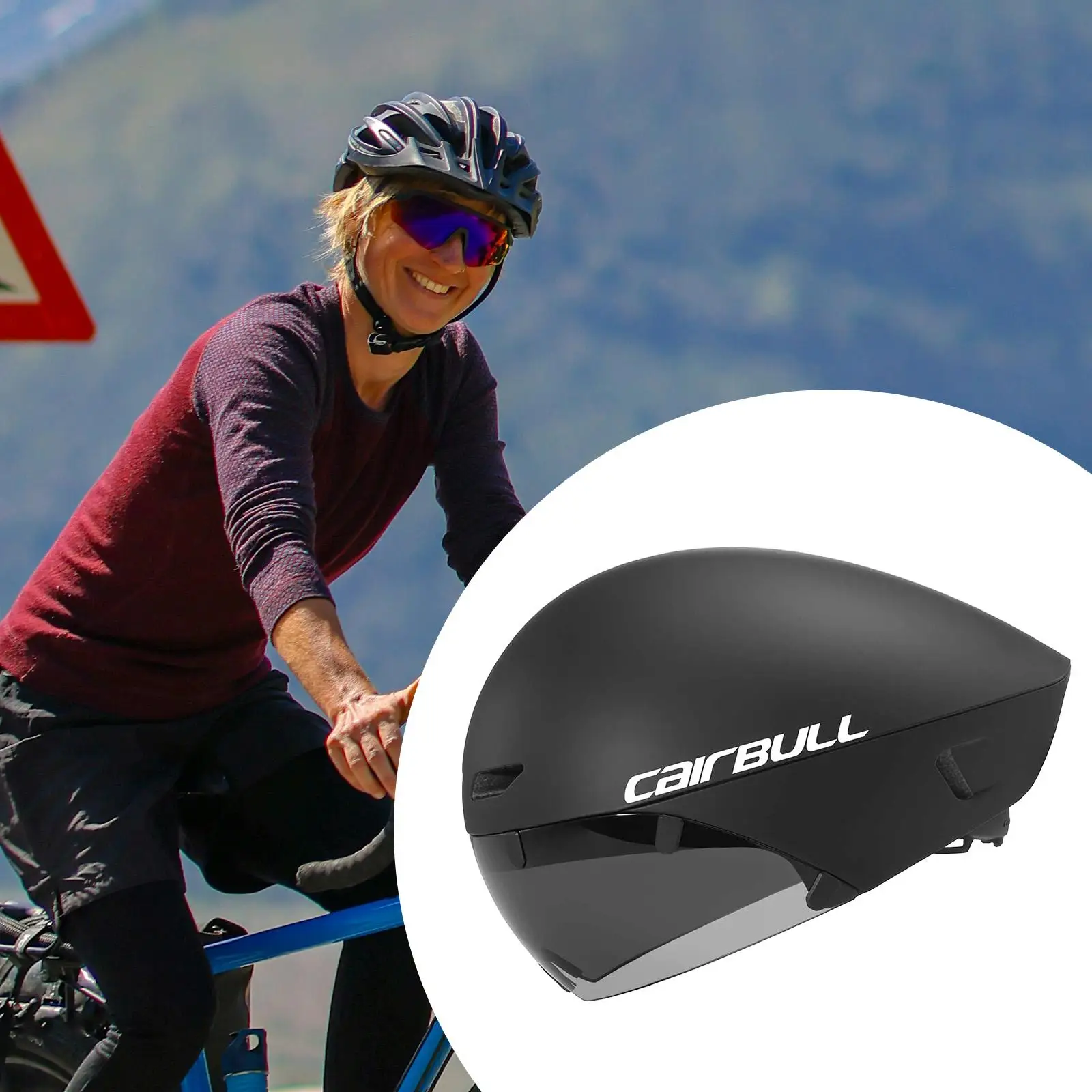 

Cycling Helmet Adjustable Chin Strap Lightweight Breathable Riding Shock Absorption for Skateboarding Snowboarding Women Men