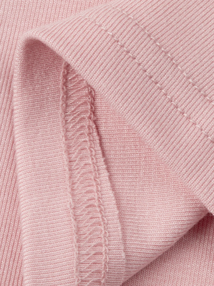 Herbst-Winter Damen T-Shirt mit Quadratischem Ausschnitt, Langarm-Oberteil, Neckholder, Schmal Geschnittenes Geripptes Strick-Tee, Elegantes Y2K Crop-Top, Bluse zum Überziehen – Detail 4