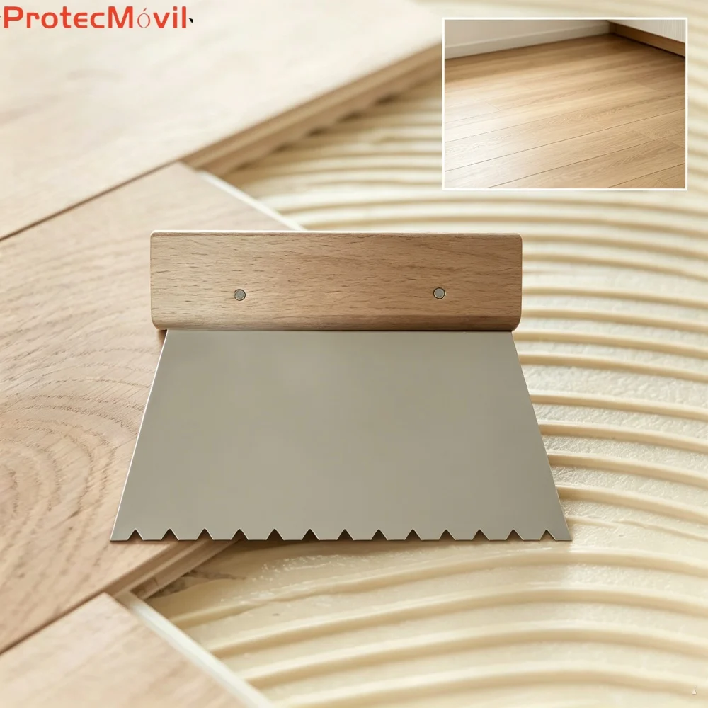 Stainless Steel Trowel for Sikafloor Adhesive - B3 B11 Spreader Tool for Engineered Wood Flooring Full Installation