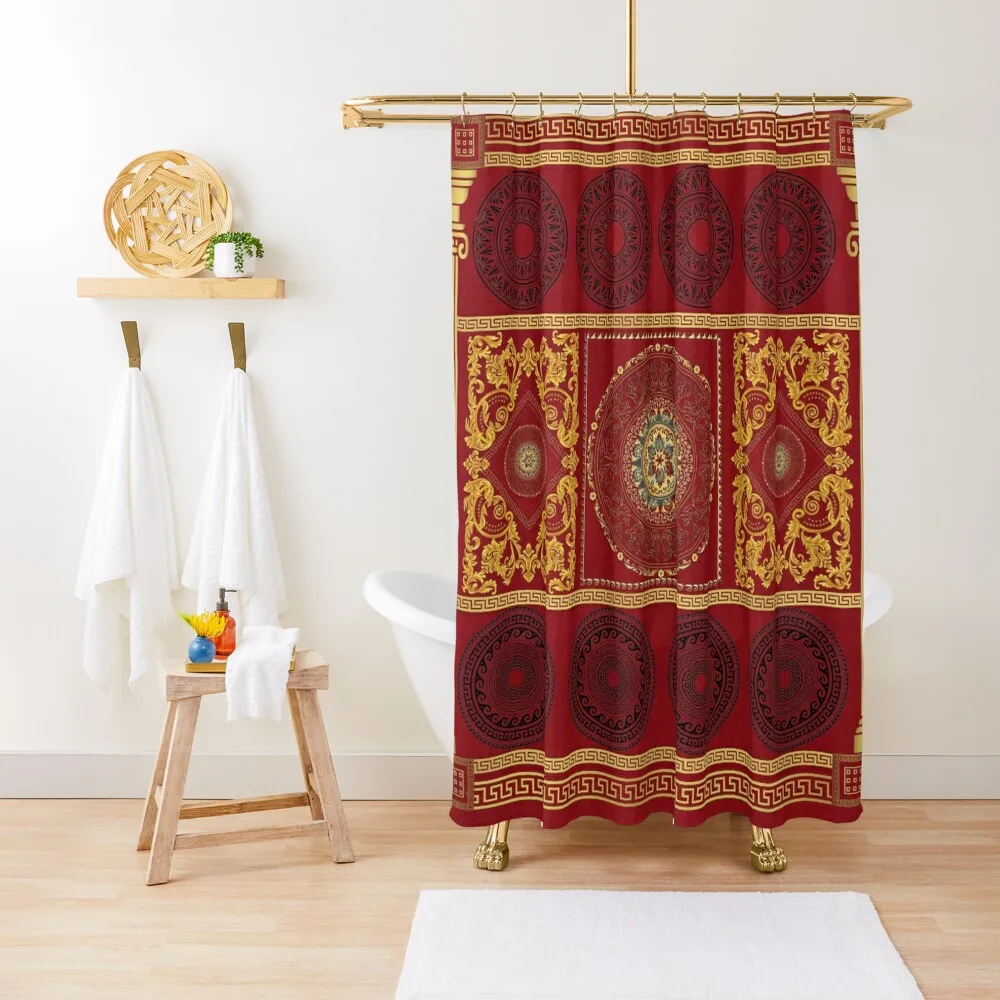 

Roman/Greek Design Shower Curtain Accessories For Shower And Services Shower Set For Bathroom Cute Curtain