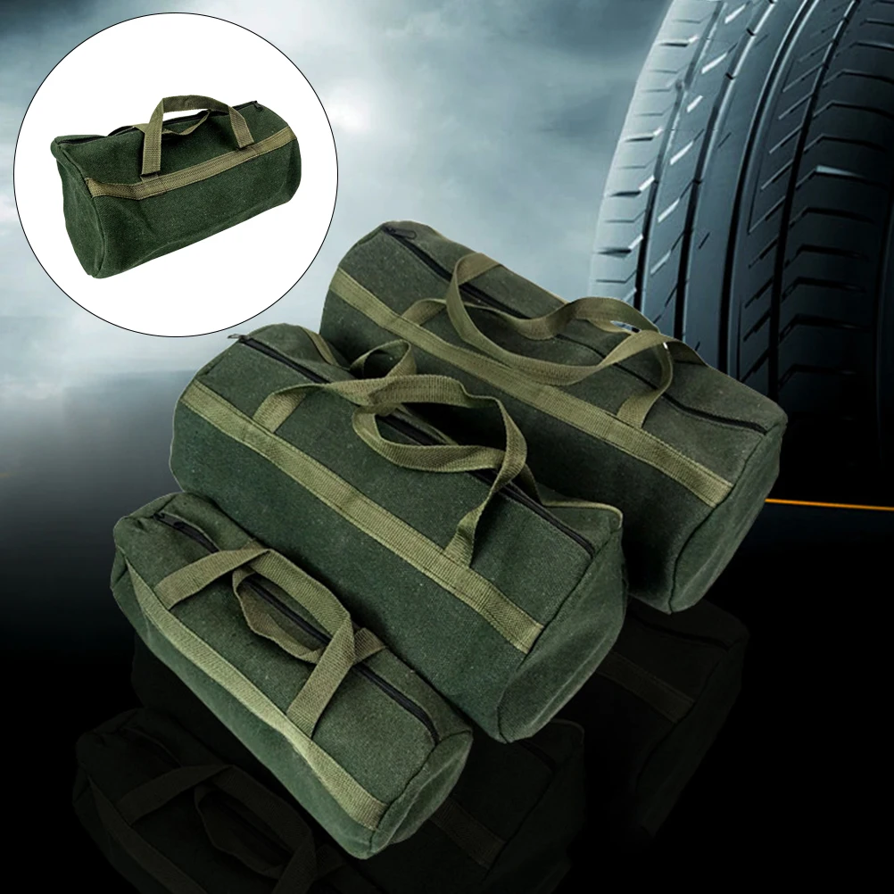 Thickened Car Repair Tool Bag Durable Storage Green Multiple Pockets Mechanics Efficient Work Long Term Use