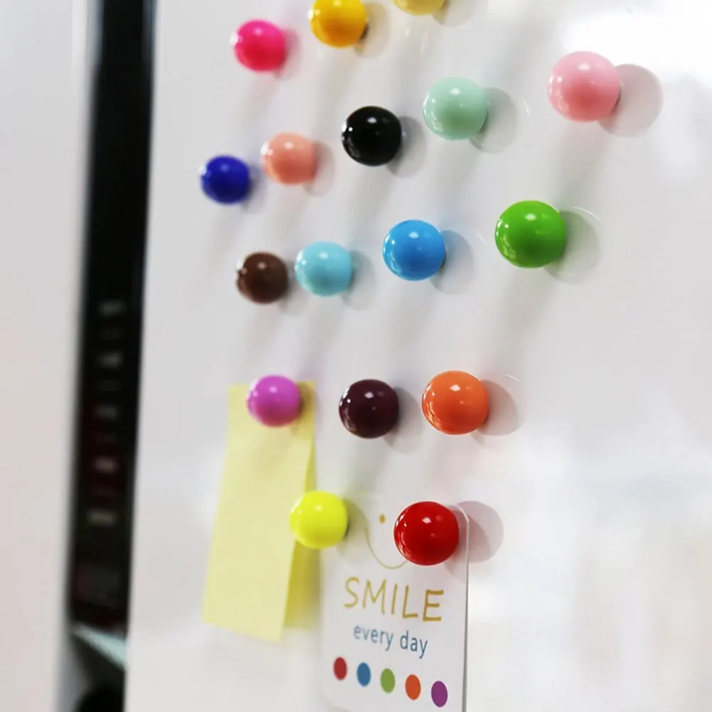 

16pcs Colorful Refrigerator Stickers Creative Fridge Magnetic Pasters Message Note Fixator for Home Office Random Color