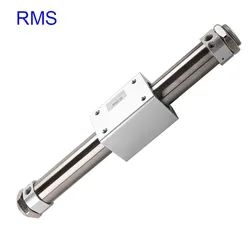 RMS Magnetic Coupling Rodless Cylinder Air Cushion RMS10/16/20/25/32/40 Stroke 100/150/200/300/400/500/600/700/800/900/1000mm