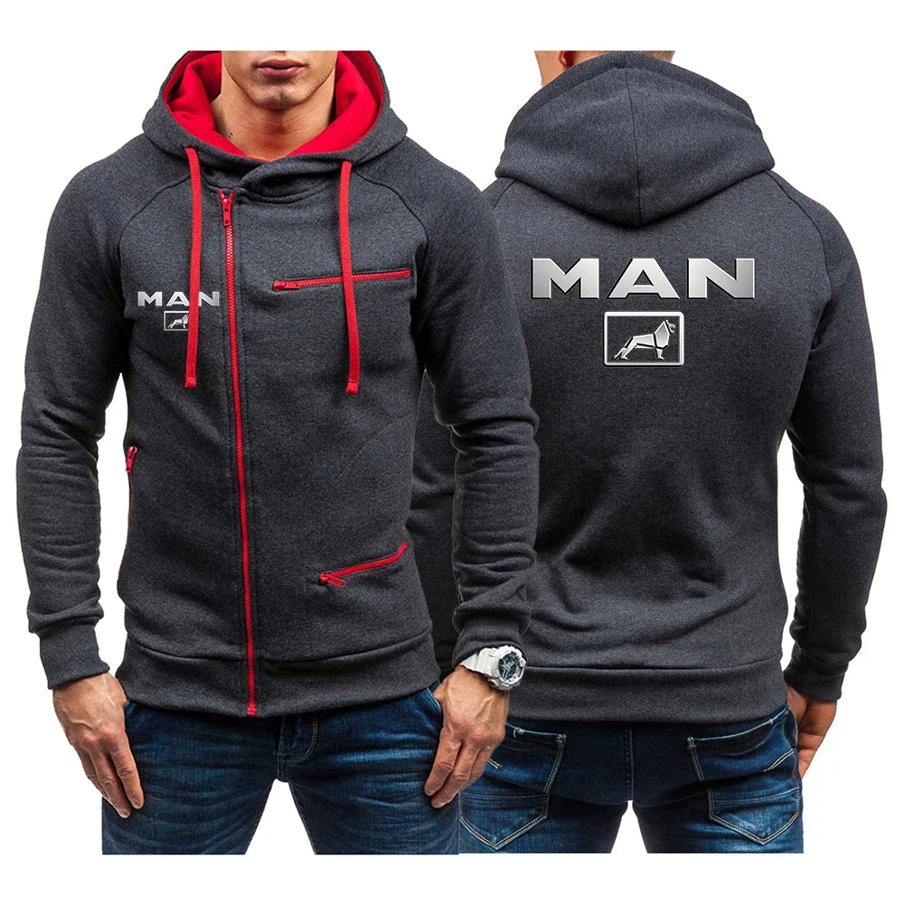 

2024 Men New Printing Truck Man Car Logo Spring And Autumn Five Color Hoody Outerwear Casual Comfortable Hoodies Tops