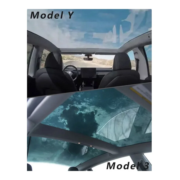 Glass Auto Parts Luxury Panoramic Electric Car Sunroof Auto Glass For Tesla MODEL Y