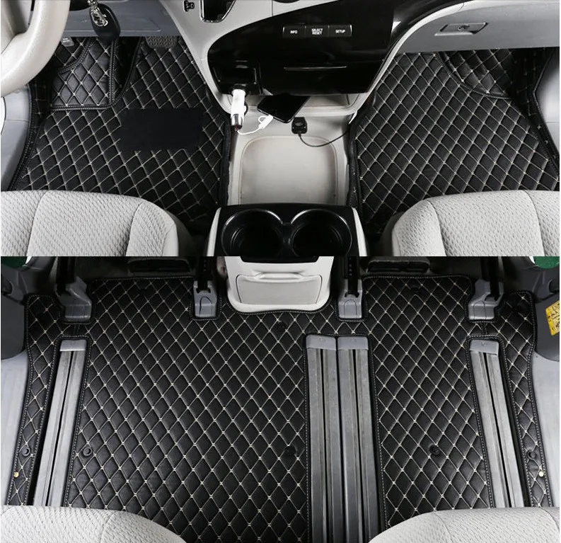 Floor Mat For TOYOTA SIENNA 2010 2011 2012 2013 2014 2015 2016 2017 2018 2019 2020 2022 High Quality Foot Carpets Step Mat