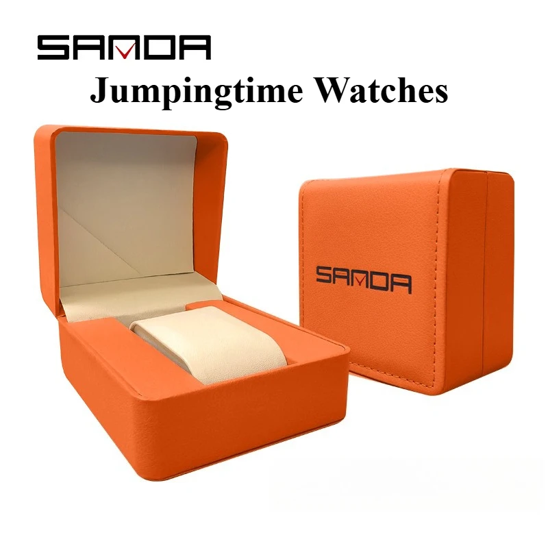 絶妙なユニバーサルスクエアウォッチボックスレザー素材ギフトボックス電子時計クォーツ時計ユニバーサル