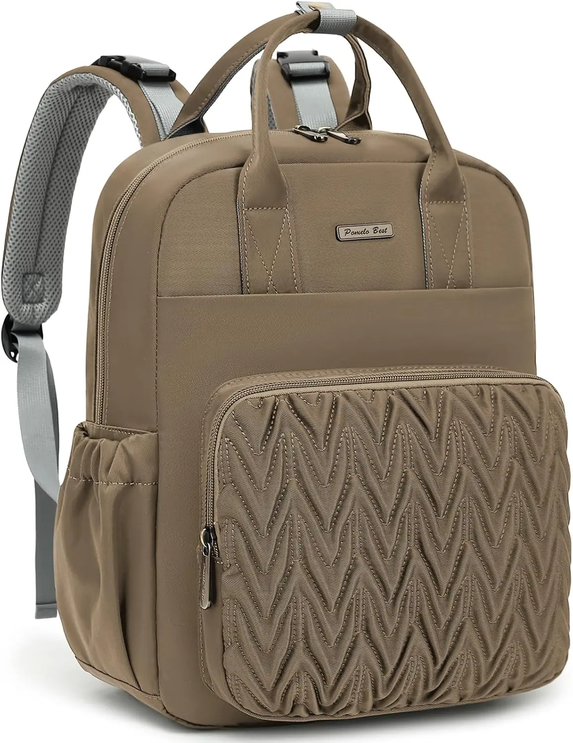 

Средний рюкзак для подгузников для новых родителей — сумка для пеленания ребенка унисекс, изолированный карман для бутылочек, складный коврик и ремни для колясок