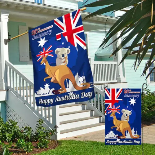 Happy Australia Day 26th January Flag Garden Flag - House Flag ZZU WWL IIC