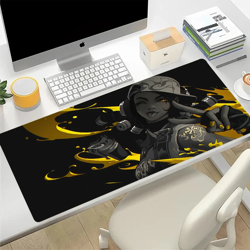 VALORANT Raze Large Mouse Pad Gaming Mousepad PC Gamer Computer Office Mouse Mat Silicone Keyboard Mat Desk Pad Laptop Mausepad