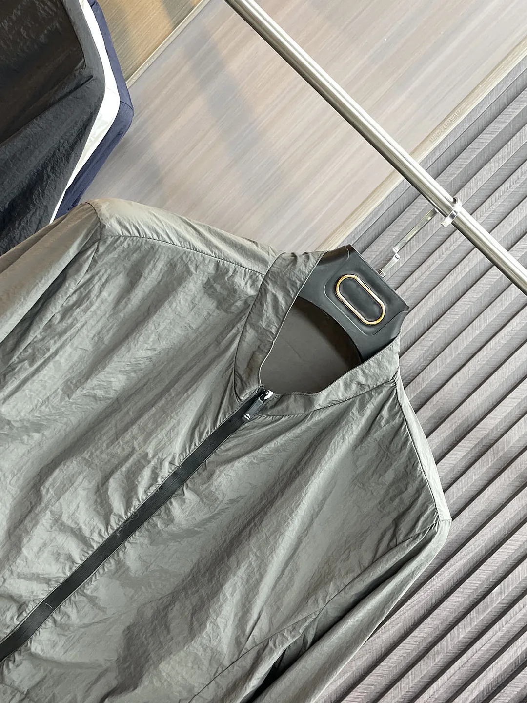 

Ultra-Light Breathable Qui-Dry Stand Collar Men's Faion Casual Color Basic Sle Jaet Sun Protection Clothing