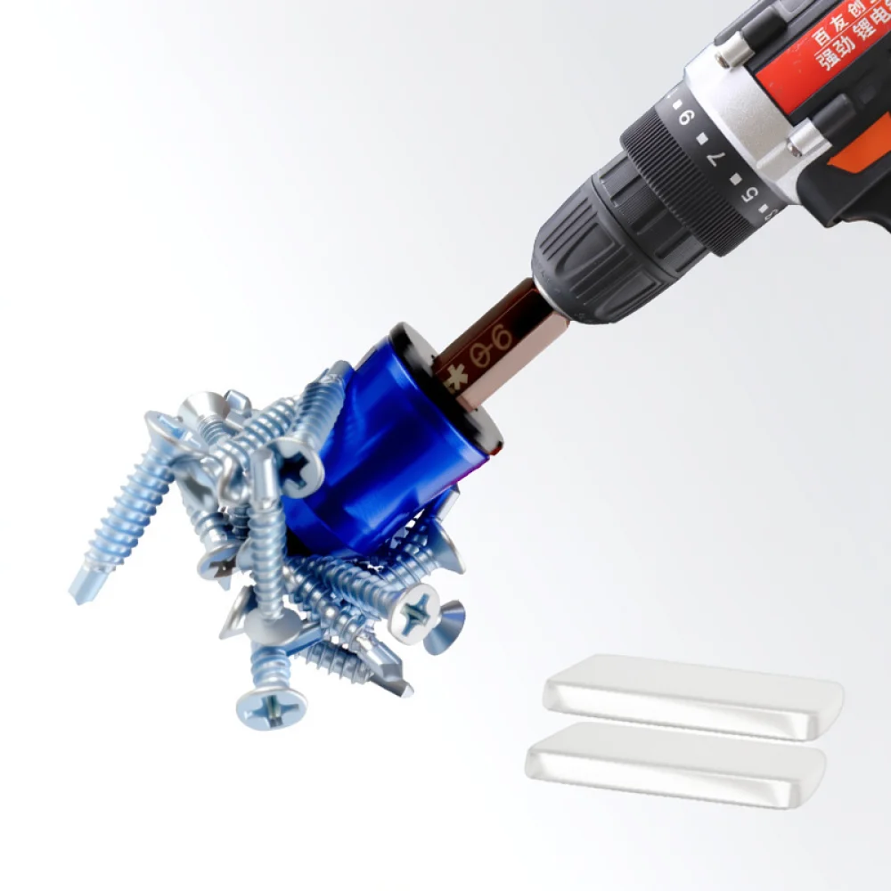 Magnetic Ring For Electric Drill Bit Aluminum Alloy Magnetizer Power Tool Accessory Fastener Holding Connector