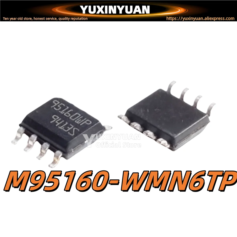 10Pcs/lot M95160-WMN6TP SOP-8  M95256-WMN6TP  M95320-WMN6TP M95640-WMN6TP Serial EEPROM memory chip For Car Memory Chips sop-8