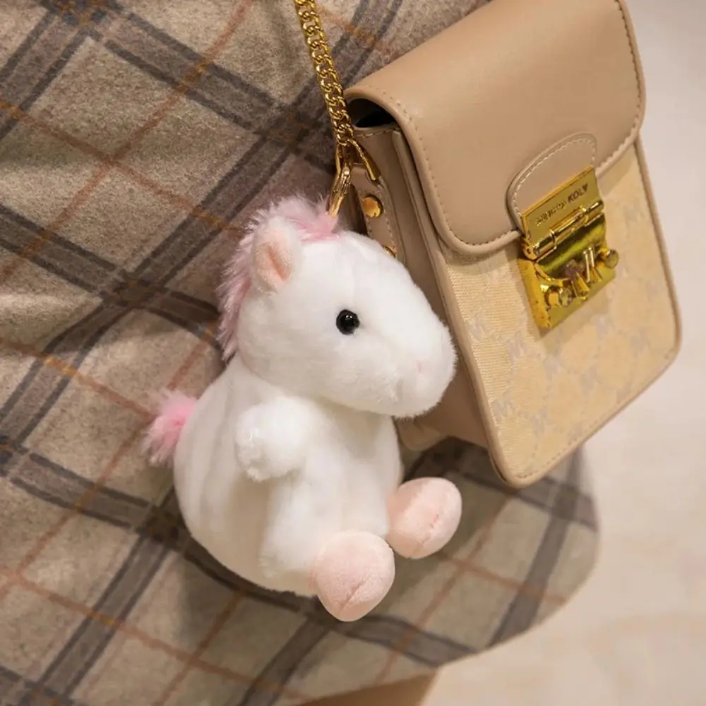 귀여운 애완 동물 시리즈 미니 팬더 인형 열쇠고리 가방 펜던트 새끼 사슴 거북이 봉제 펜던트 토끼 봉제 인형 말 봉제 열쇠고리