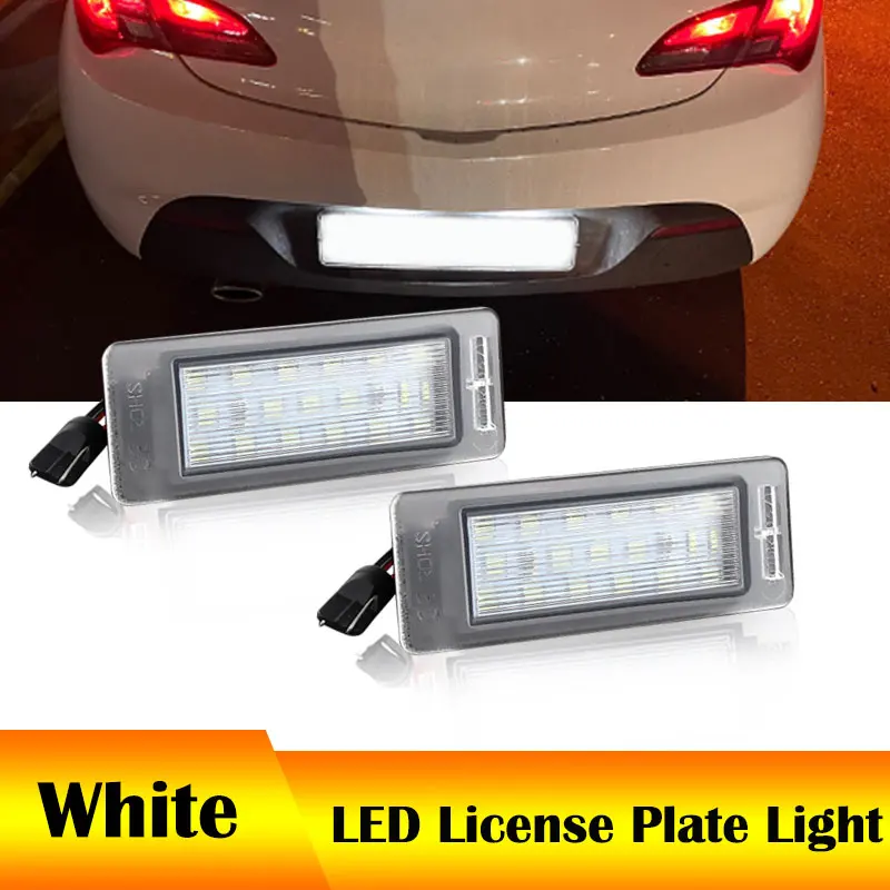 2Pcs Error Free LED License Plate Light Number Plate Lamp For Opel Insignia Sports Tourer Chevrolet Cruze Canaro SS Equinox