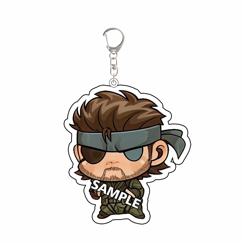 For MGS Game Peripheral Revolver Liquid Venom Acrylic KeyChain Custom Decoration Pendant Accessories Creativity Festival Gift