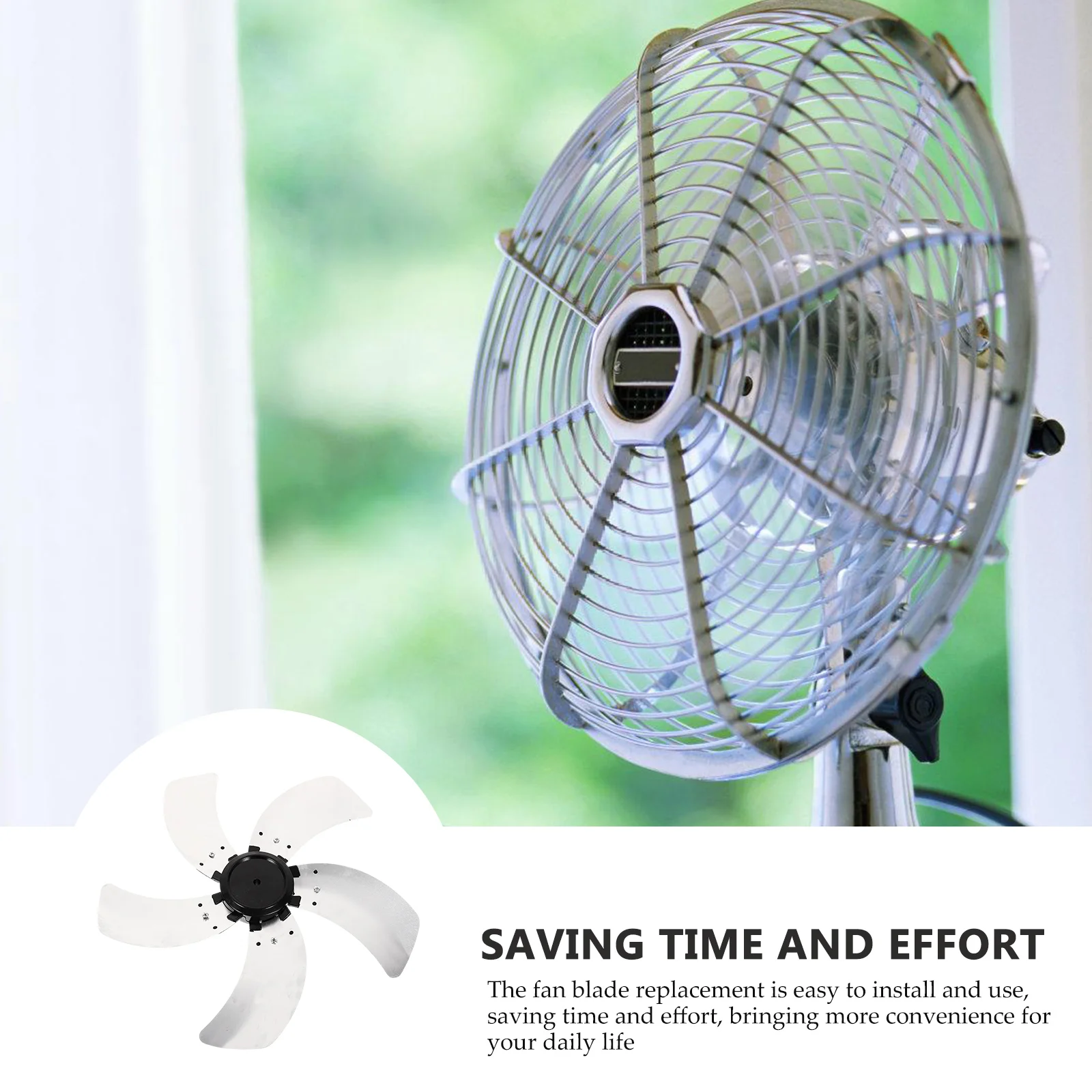 

Electric Fan Blade Accessories 16 Inch Aluminum Replacement Parts For Table Standing Fans Continuous Operation Metal Blades