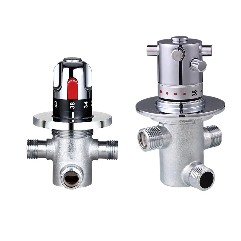 

Shower Screen Temperature Control Valve Bathtub Constant Temperature Pipe All-copper Room Automatic Control Mixing Valve