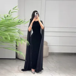 Eid Muslim Dress for Women Abaya Morocco Party Dresses Ramadan Slim Fit  Abayas Kaftan Elegant Black Dubai Arab Long Robe 2024