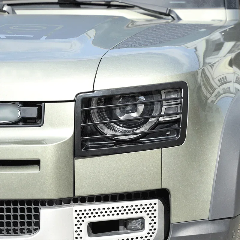 

For 2020-2023 Land Rover Defender 90 110 stainless steel car headlight lampshade protection net cover car exterior accessories