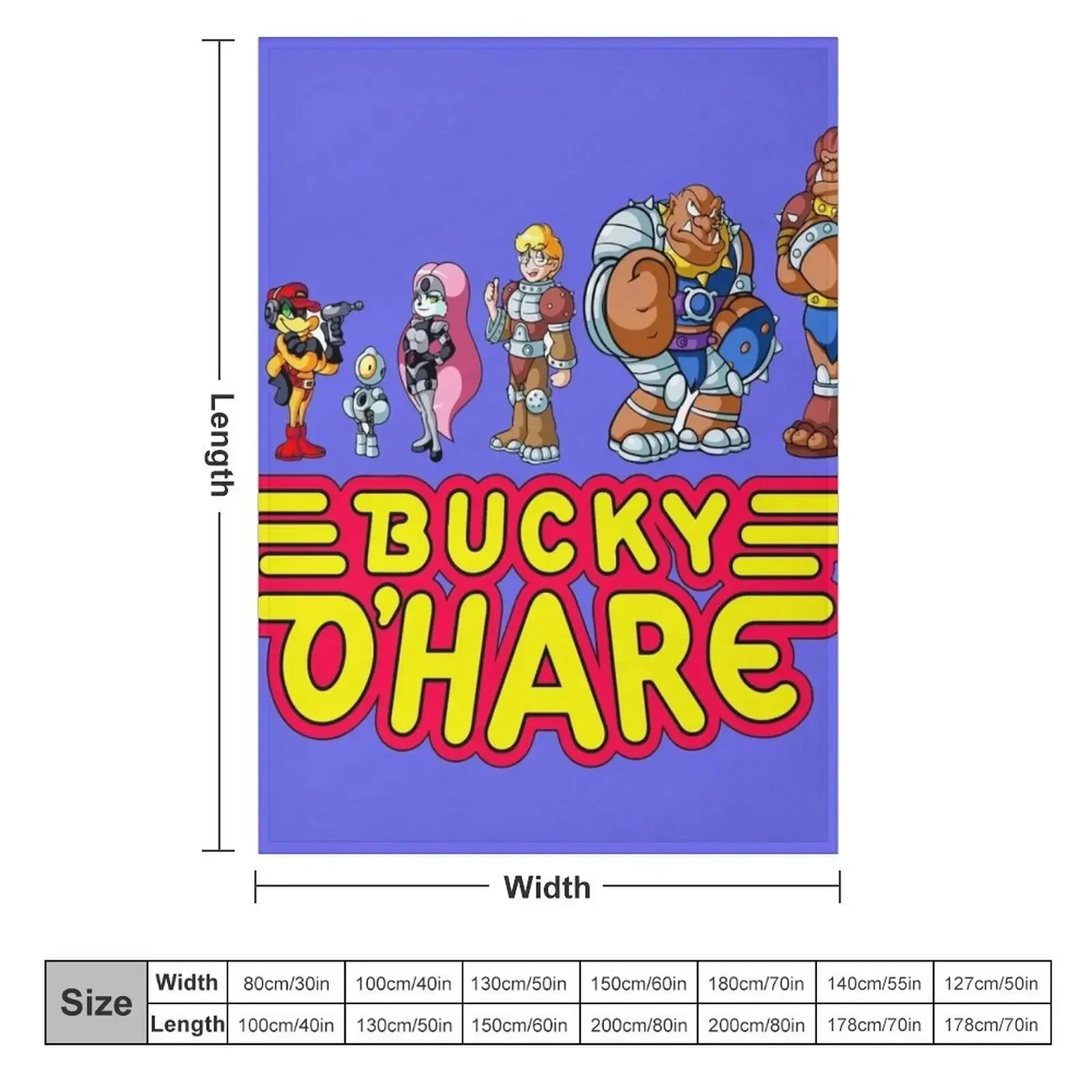 Bucky O Hare characters Throw Blanket Soft Plush Plaid for babies Blankets