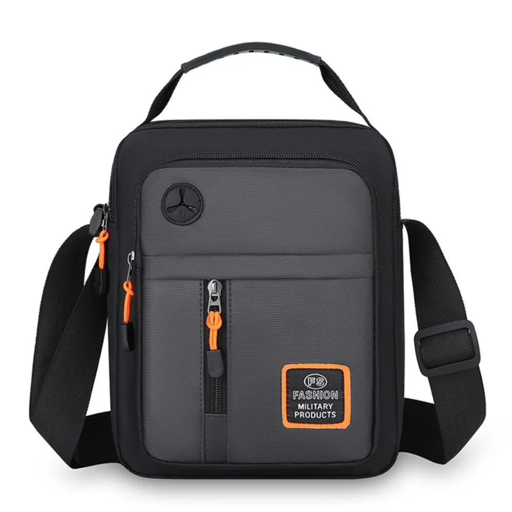 

Модная мужская сумка-оксфорд на плечо с несколькими карманами, большая вместительная мужская деловая сумка, водонепроницаемая квадратная нейлоновая сумка через плечо, спортивная