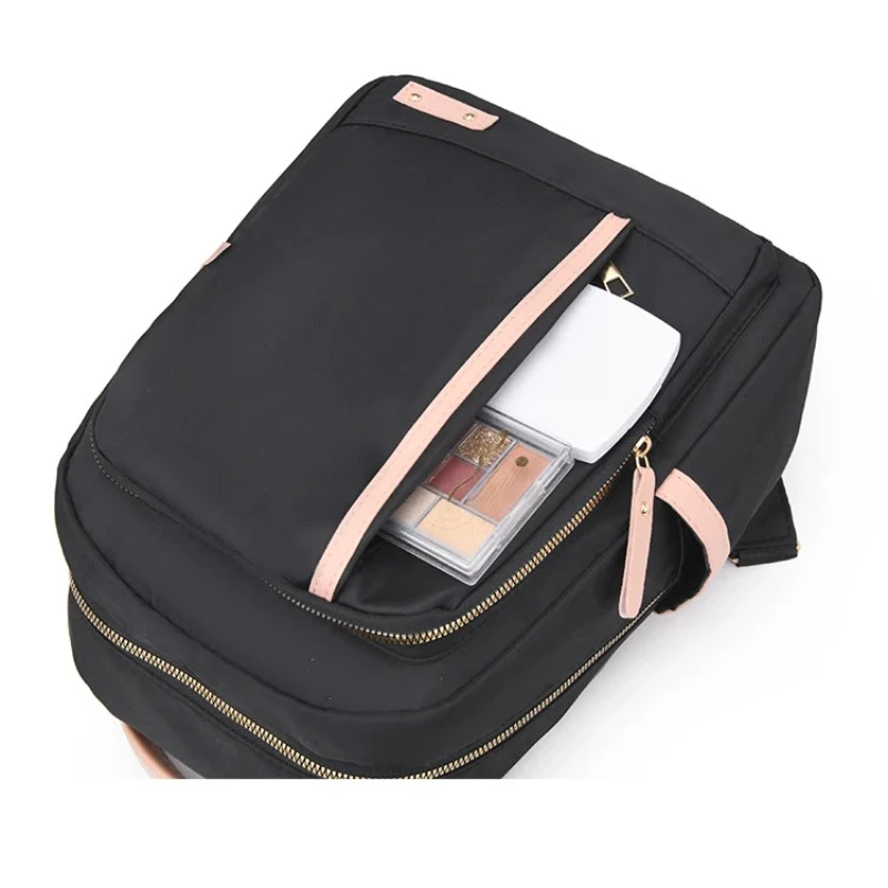 Mochila para mujer, gran capacidad, correas ajustables para los hombros, cierre de cremallera, estilo universitario informal, mochila escolar