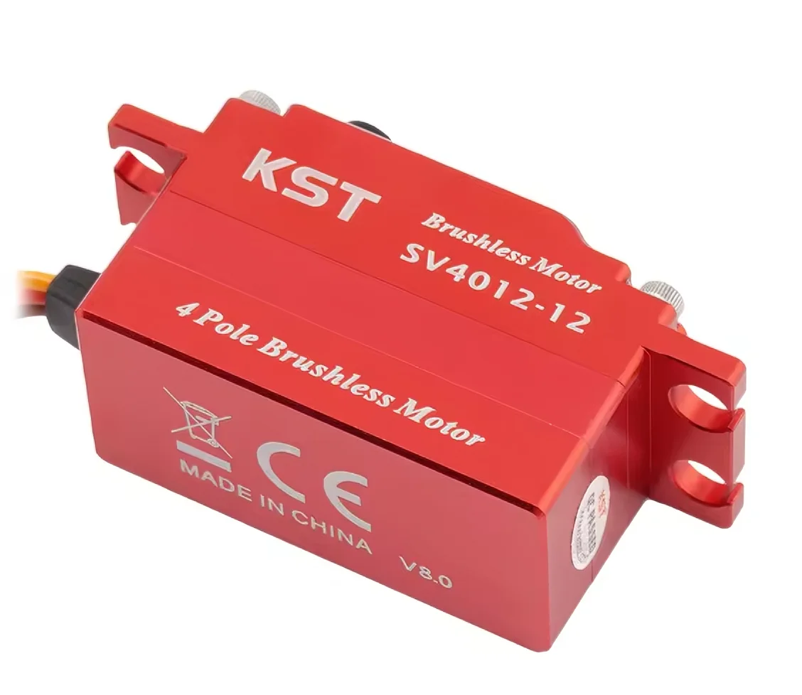 

KST SV4012-12 Brushless Metal Servo 42.0Kgf.cm 0.10sec/60 Low-Profile 4-Pole for RC Cars Fixed-Wings Aluminum Alloy Case