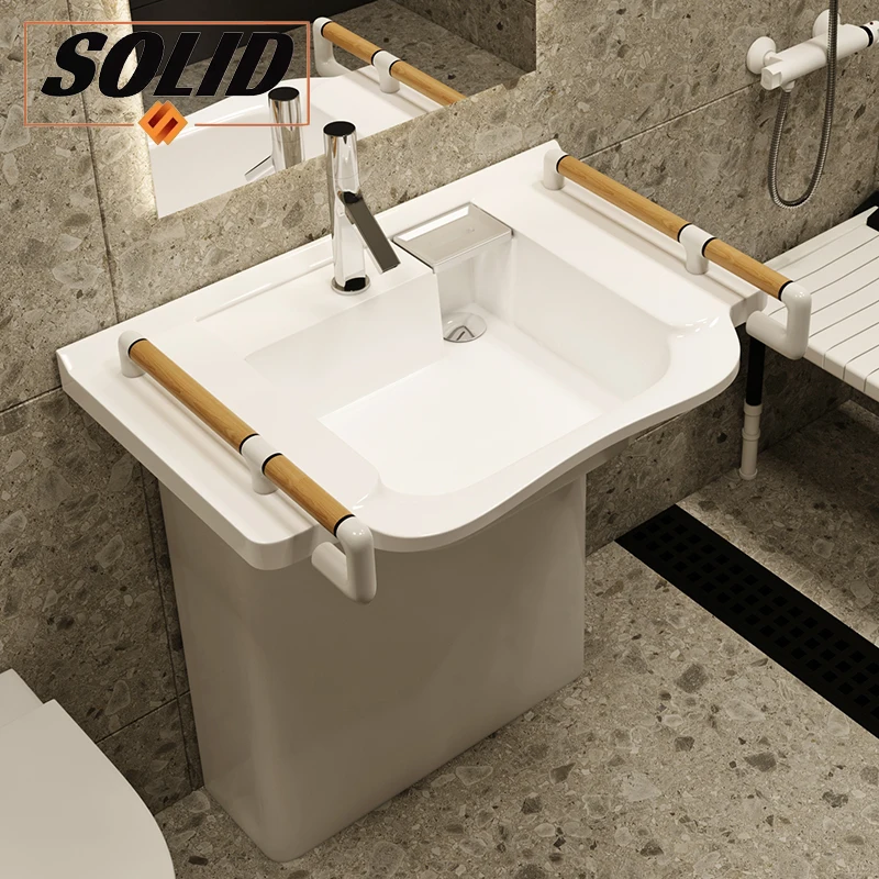 

Lavabo De Pedestal 2022 Hot Sale Pedestal Hand Wash Basin In Dinning Area Resin Washing Basin