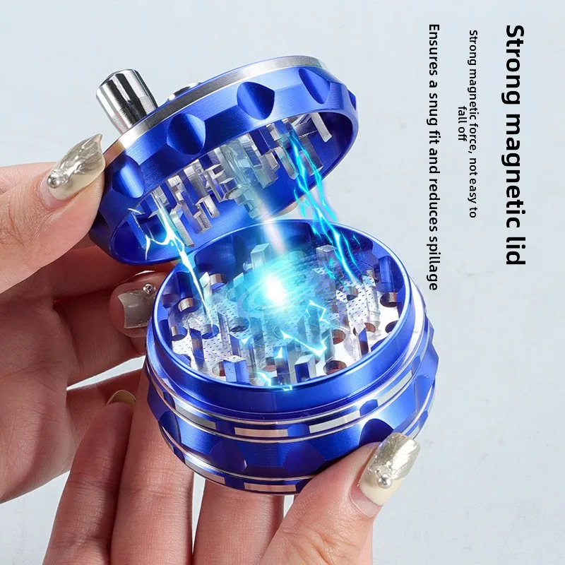 

40mm Zinc Alloy Rocker Cigarette Grinder - Portable Hot-Selling Cross-Border Tobacco Mill