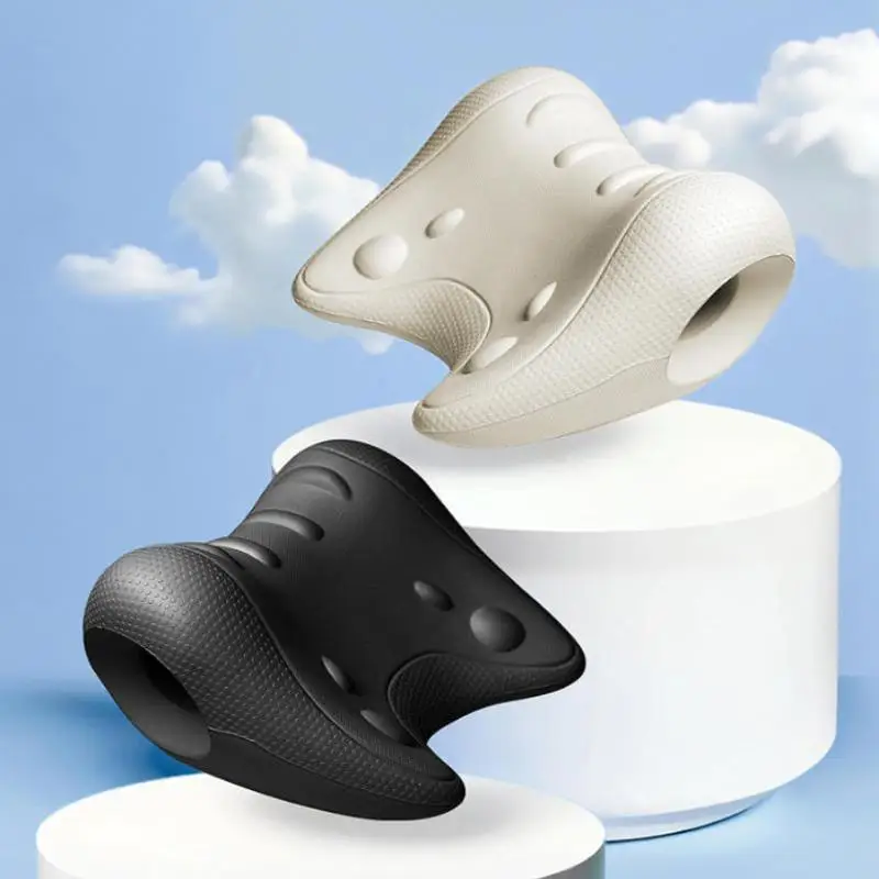 Cervical Support Massage Pillow C-Shaped Contour Fatigue Relaxation Neck Shoulder Relaxer Multi-Purpose Use Acupressure Desig