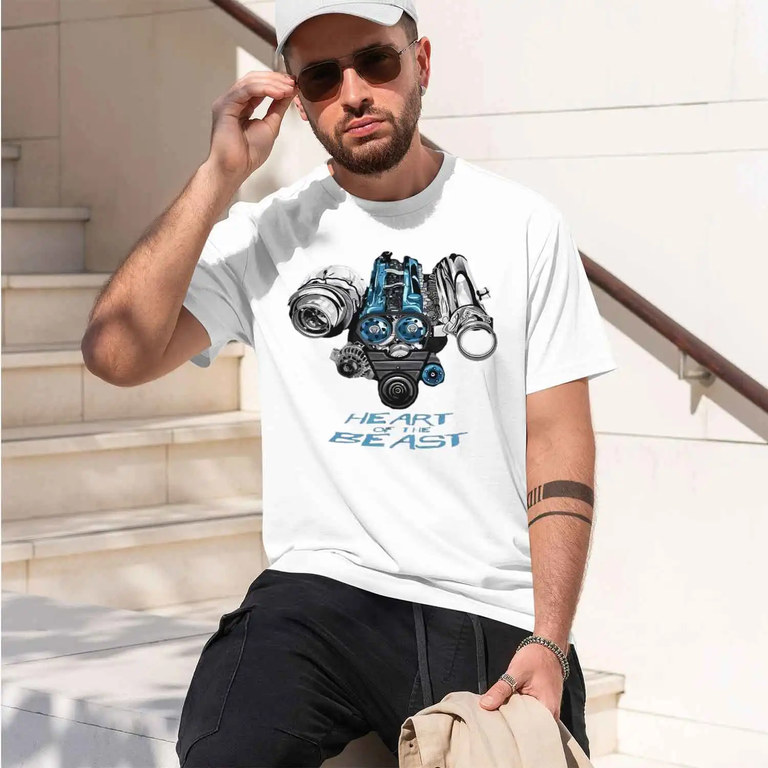 Jan Car 2JZ Engine Turbo Tuning JDM T-Shirt. Summer Short Sve O-Neck Mens T Shirt New S-3XL 2026 New Model Short-sleeve crewneck