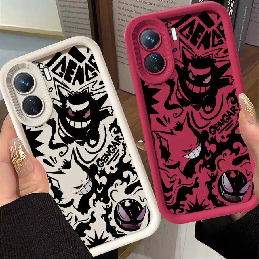 

Case for Xiaomi Redmi Note 11 10 13 Pro Plus 9S 12 12S 9 12C 10C 11 Lite Poco X3 NFC Silicone Phone Cover Cool Gengar Cartoon