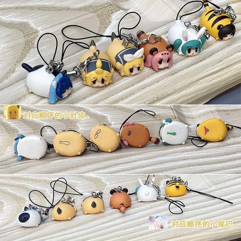 1 Uds Anime Hatsune Miku Kaito Rin Len Kawaii Bee versión Q figura PVC modelo juguetes llavero colgante regalos
