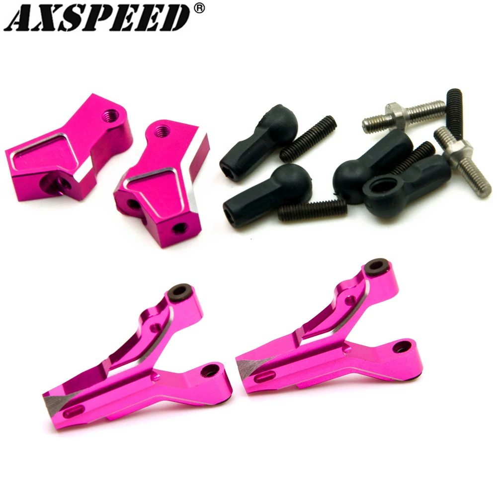 AXSPEED Aluminum Front Upper Lower Suspension Arm for 1/10 Sakura D4 AWD RWD RC Drift Crawler Car Upgrade Accessories