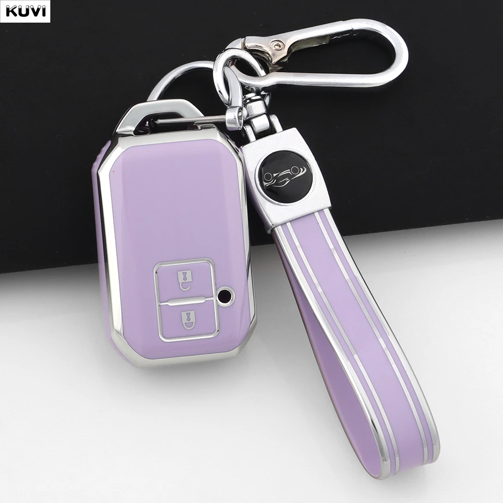 2-Tasten-TPU-Autoschlüsselhülle für Suzuki Swift Wagon R Monopoly Type Remote Keyless Shell Fob Schlüsselanhänger Zubehör