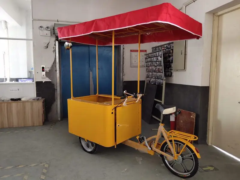 Simple Design 108L Solar Electric Chest Deep Freezer Ice Cream Tricycle Cart Bike Food Cart Truck for Popsicle Beer Ice Block